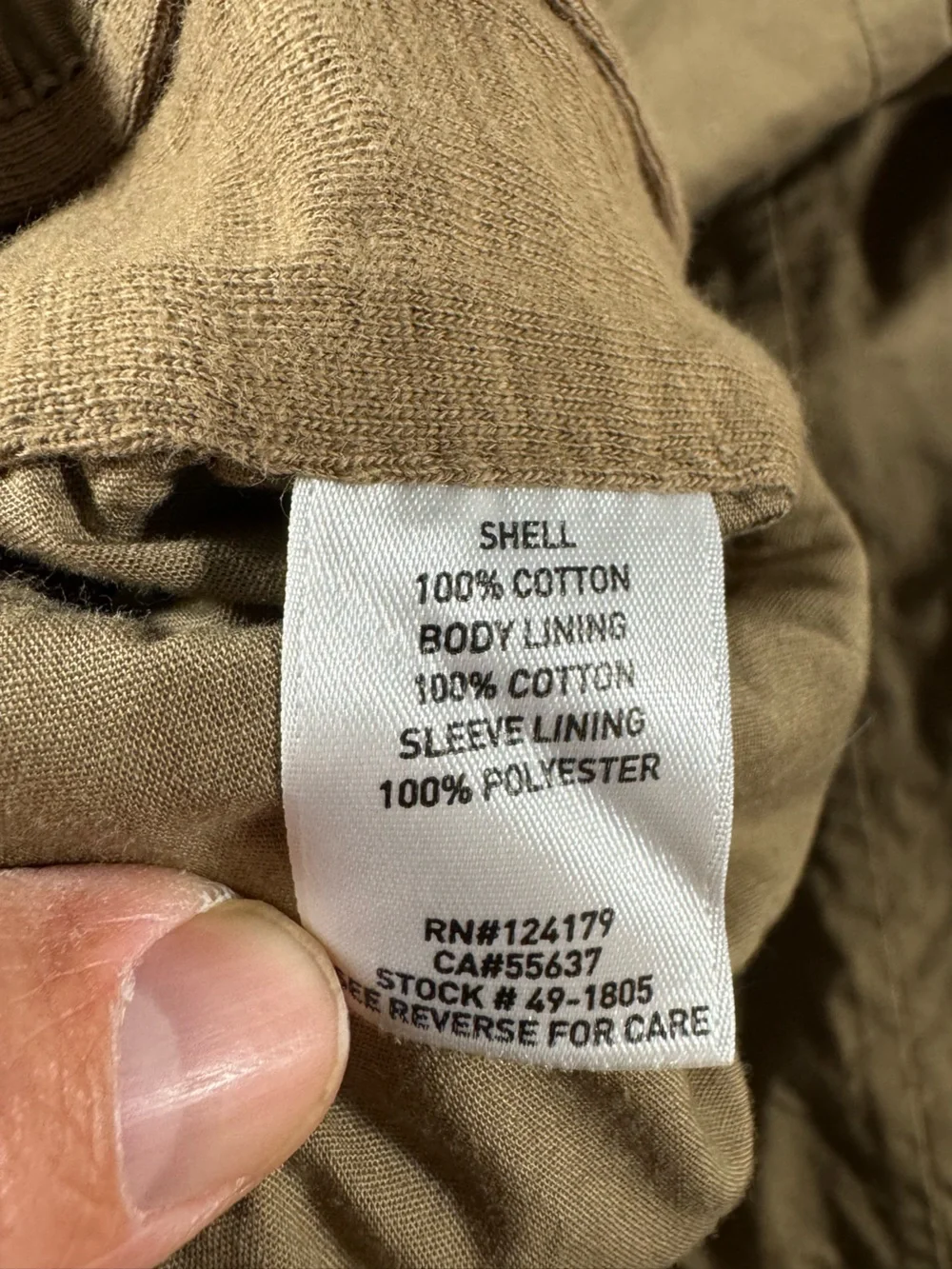 Johnston & Murphy tan 100% Cotton Sport Coat/Blazer.